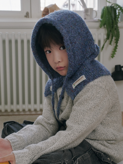 Family Sprinkle Boucle Balaclava Kids (Blue)
