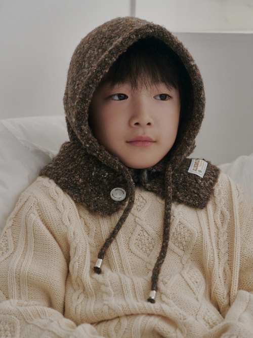 Family Sprinkle Boucle Balaclava Kids (Brown)