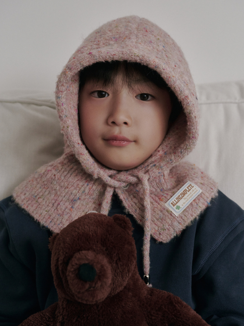 Family Sprinkle Boucle Balaclava Kids (Pink)
