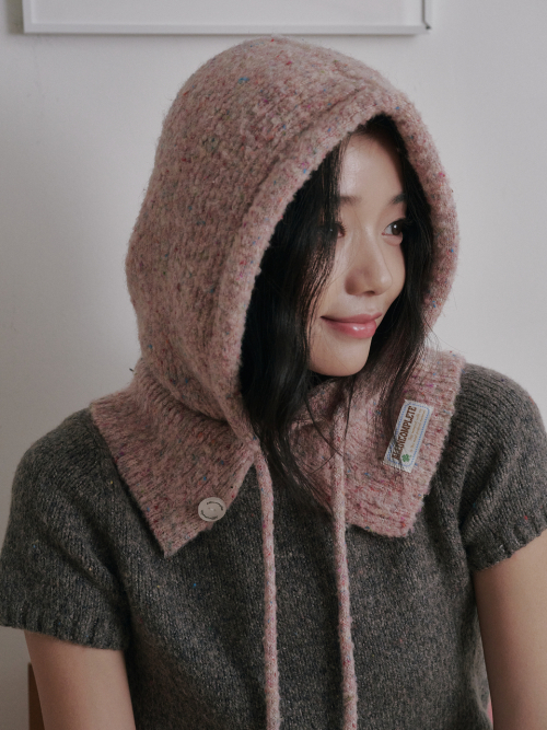 Family Sprinkle Boucle Balaclava Adult (Pink)