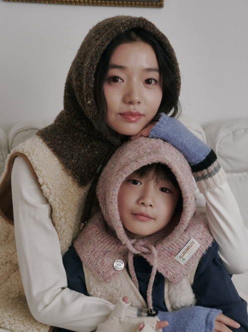 Family Sprinkle Boucle Balaclava_Set (5 Colors)