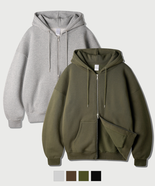 [2PACK] Netro Overfit Hoodie Zip Up ISHD2682