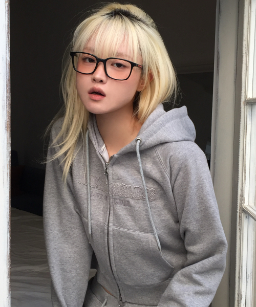 LUVISTRUE X MEANINGLESS SLIMFIT HOOD ZIPUP(GRAY)