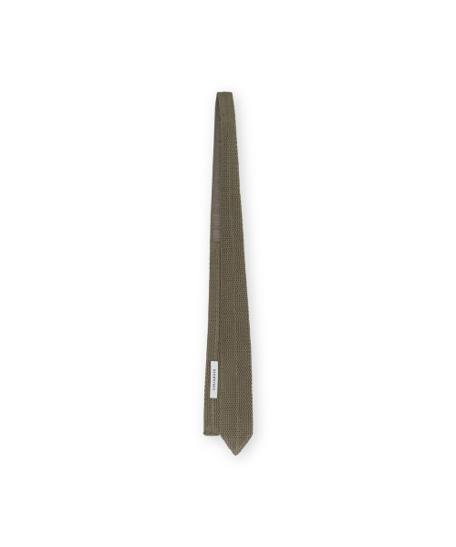 Silk Knit Tie, Mocha