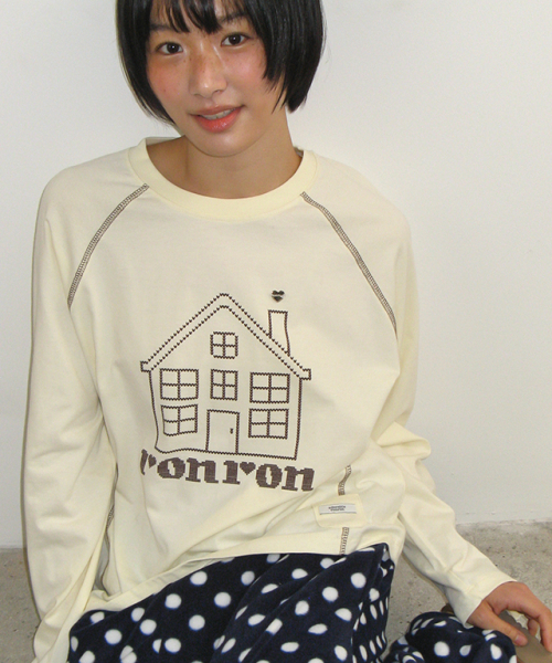 RR HOUSE STITCH RAGLAN LONG SLEEVE BUTTER