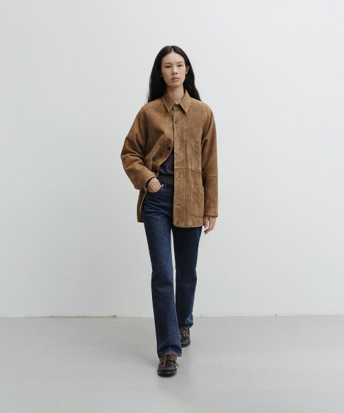 w. Charlotte Straight Denim Pants (Dark Blue)