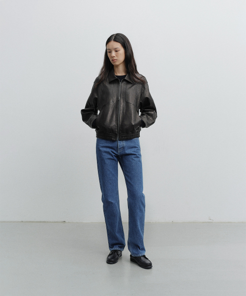w. Charlotte Straight Denim Pants (Blue)