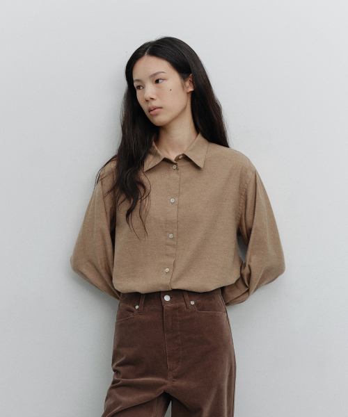 w. Warm Chambray Shirt (Light Brown)