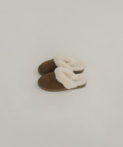 HOWUS SHEARING SLIPPERS (KHAKI BROWN)