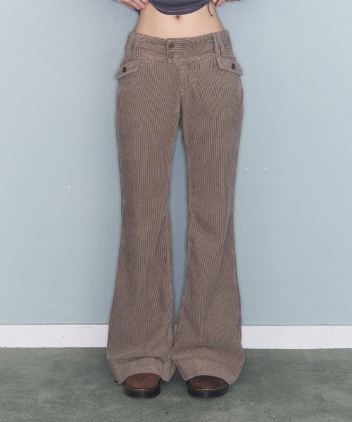 FLOWER LOW CODUROY PT BEIGE