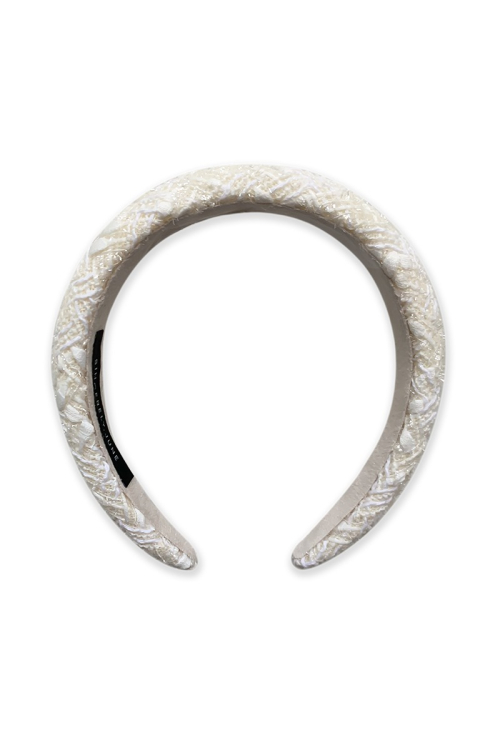 Vanilla Cream Tweed Hairband