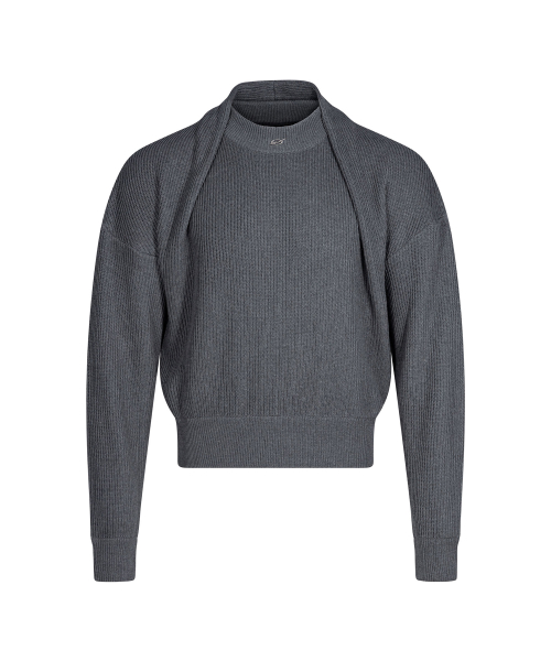Shawl knit - Grey