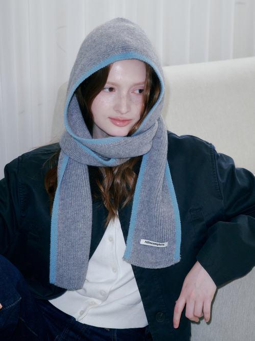 Line Around Muffler Balaclava (Gray)
