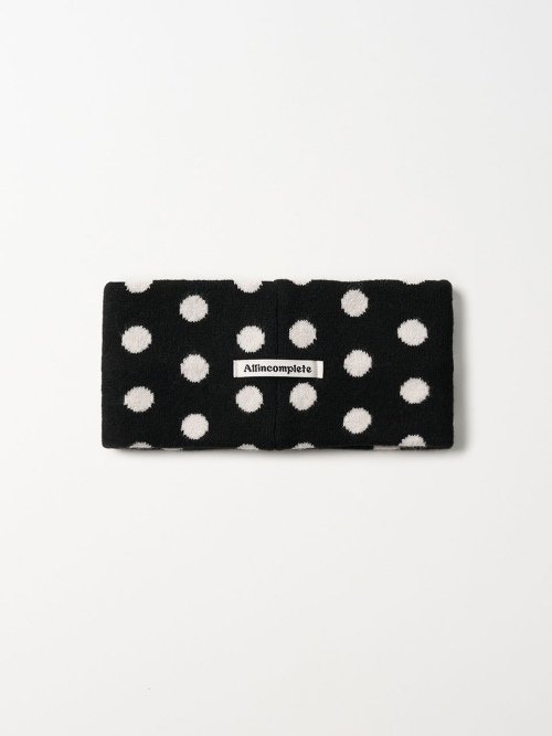 Dot Pattern Hairband (Black)