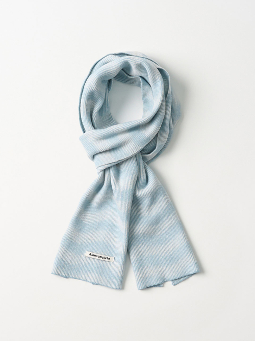Moire Wave Muffler (Sky Blue)