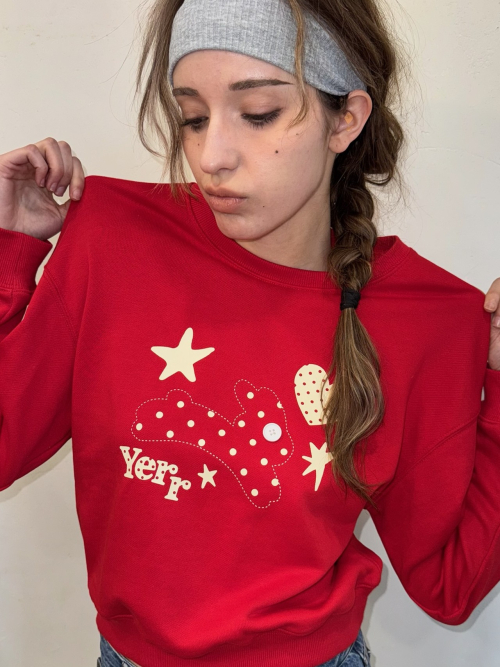 Bunniee Sweatshirt (red)