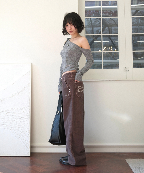 MOSS CORDUORY PANTS / VIOLET BROWN