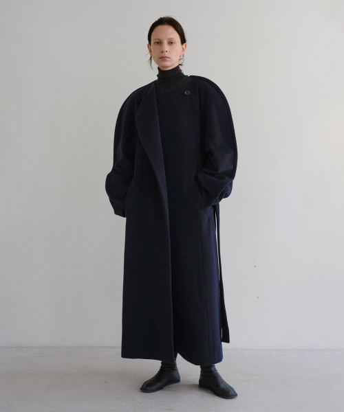 FLOVA WOOL COAT (DEEP NAVY)