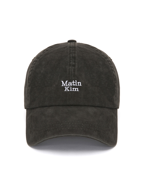 MATIN MINI LOGO BALL CAP IN CHARCOAL