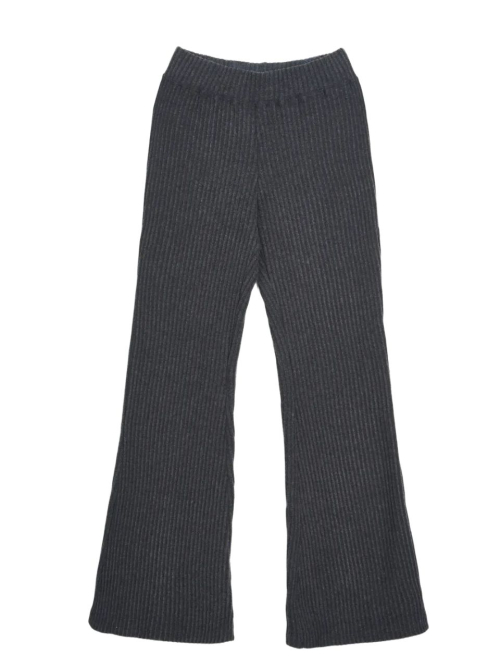SIGNATURE WARM BOOTCUT BANDING PANTS [BLACK, CHARCOAL]
