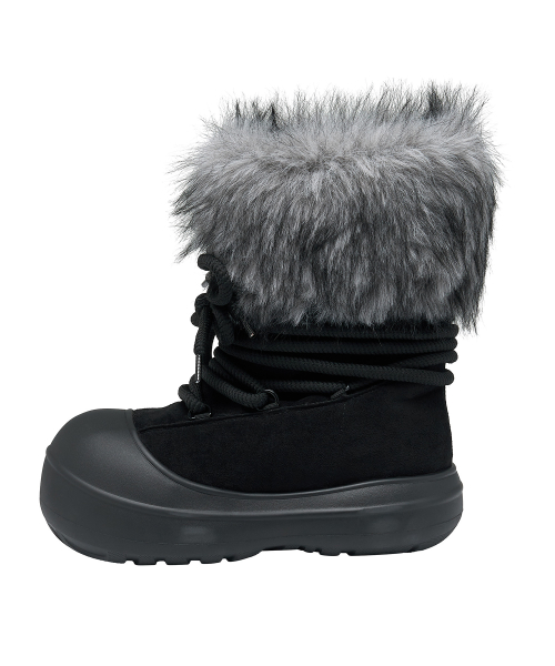 Skadi Rope Fur Boots_[Black]