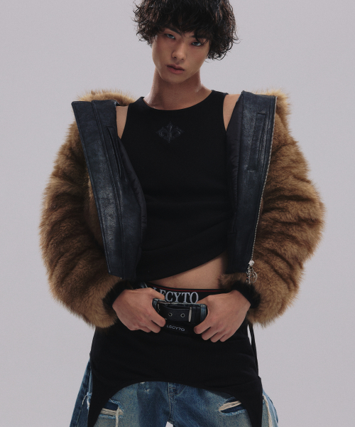 Lycan Fur Hood Jumper_[Brown]