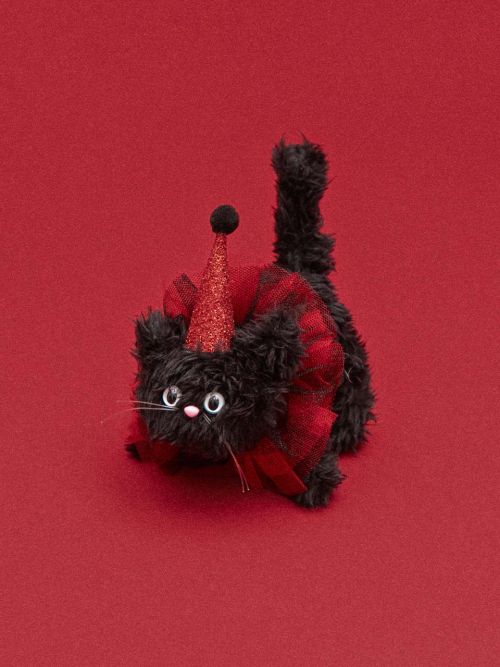 ROLA CAT FRIENDS KEYRING BLACK(PARTY HAT EDITION)