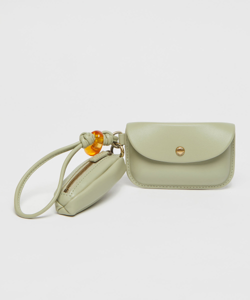 Shell flap wallet(Pistachio)_OVADX25206LKK