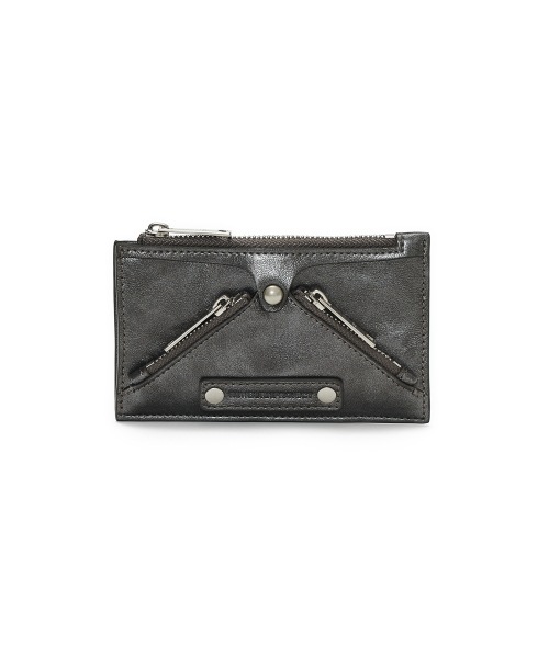 FAUX LEATHER M.O.S WALLET, METAL