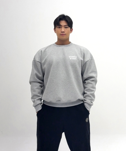 레터링 헤비고중량이중지 맨투맨