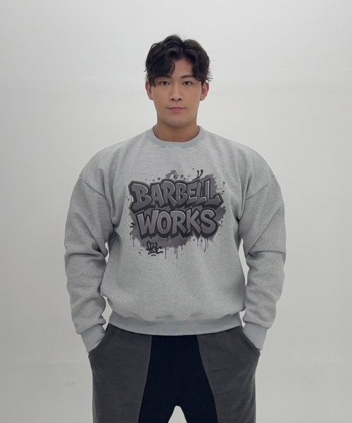 그래피티 헤비고중량이중지 맨투맨