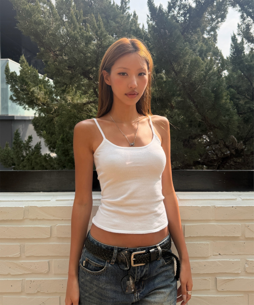 G CLASSIC KNIT CAMISOLE (WHITE)