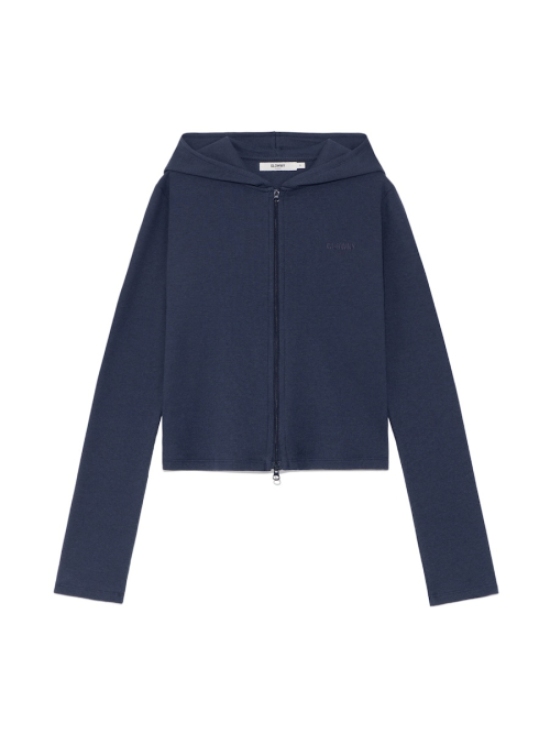 G CLASSIC ESSENTIAL RIB ZIP-UP (NAVY)
