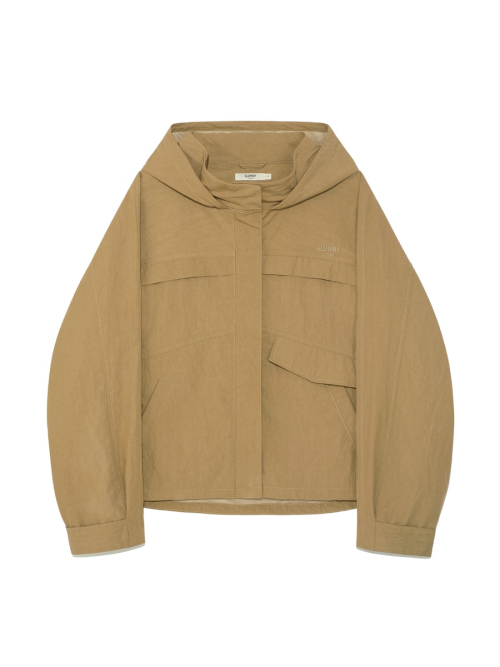 G PACKABLE HOOD JACKET (BROWN)