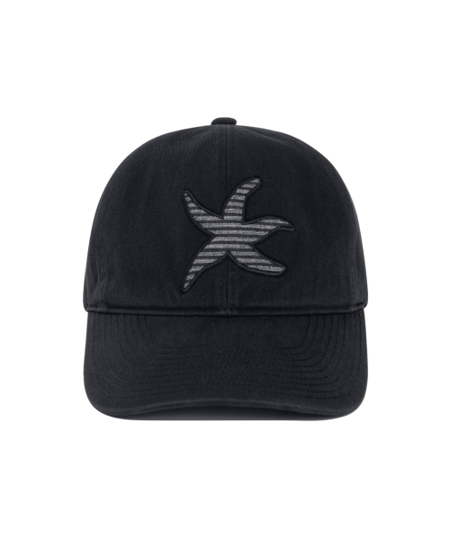 TCM stripe logo patch cap (black)
