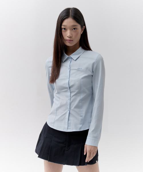 PLAIN SLIM-FIT SHIRT [SKL]