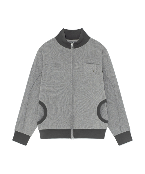 TCM cozy line jersey zip-up (grey)