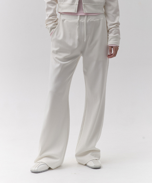 PLAIN SLIM-FIT SWEATPANTS [IVA]