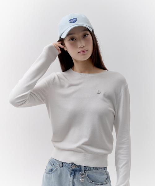 SMALL CHERRY STANDARD-FIT KNIT [WHA]