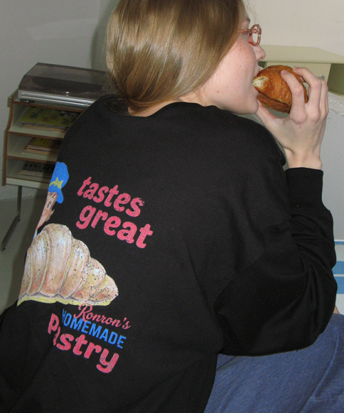 VINTAGE CROISSANT OVER FIT LONG SLEEVE BLACK