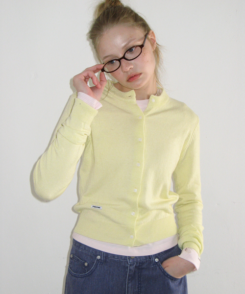 SOFT DAYS KNIT CARDIGAN YELLOW