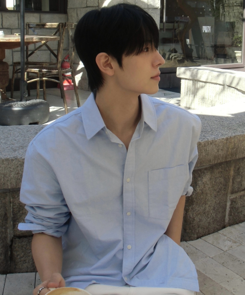 Cotton 100% Oxford Oversized Fit Shirt - 2color