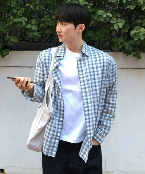Checkered Overfit Shirt - 2color
