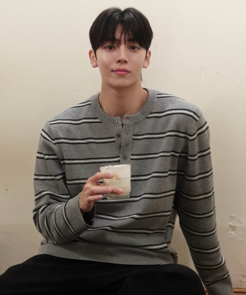 [ON]Knitwear Henley neck semi-overfit Daily Knitwear - 4color