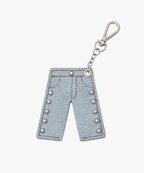 STUD PANTS KEYRING IN BABY BLUE