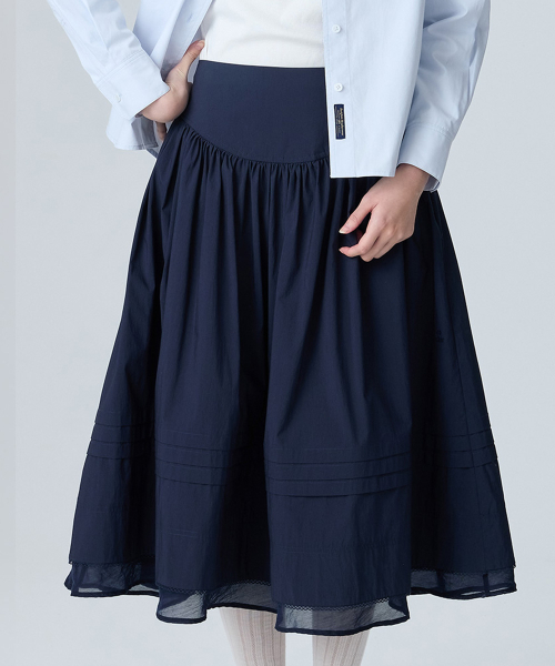COTTON FLARE SKIRT - 2 colors