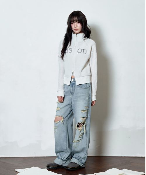 SKY DAMAGE PANTS