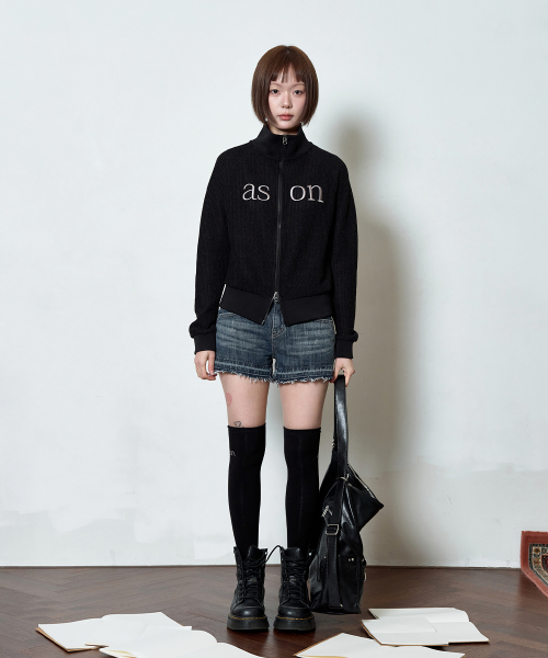 FOLD DENIM SHORT PANTS / BLUE