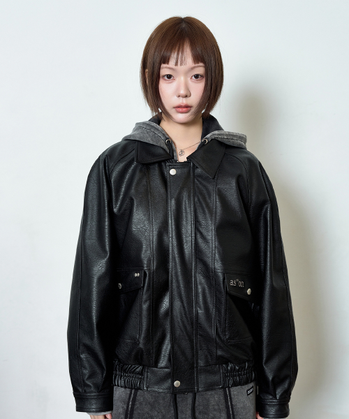 RILT LEATHER JACKET / BLACK