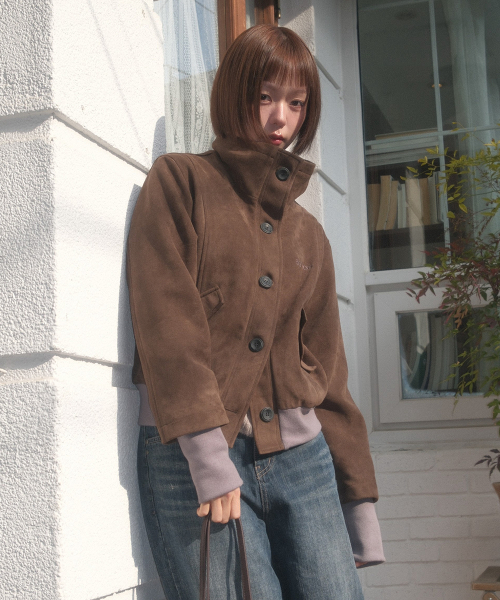 DUMBO SUEDE JACKET / BROWN